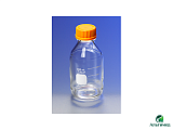 Бутыль PYREX, боросиликатное стекло, с полипропиленовой крышкой GL45, 1 л, Corning, 1395-1L