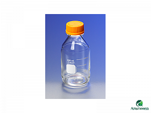 Бутыль PYREX®, боросиликатное стекло, с полипропиленовой крышкой GL45, 500 мл, Corning, 1395-500, Corning, 1395-500