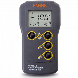 Термометр K-типа с двойным входом HANNA Instruments HI93532 | Альгимед Трейд